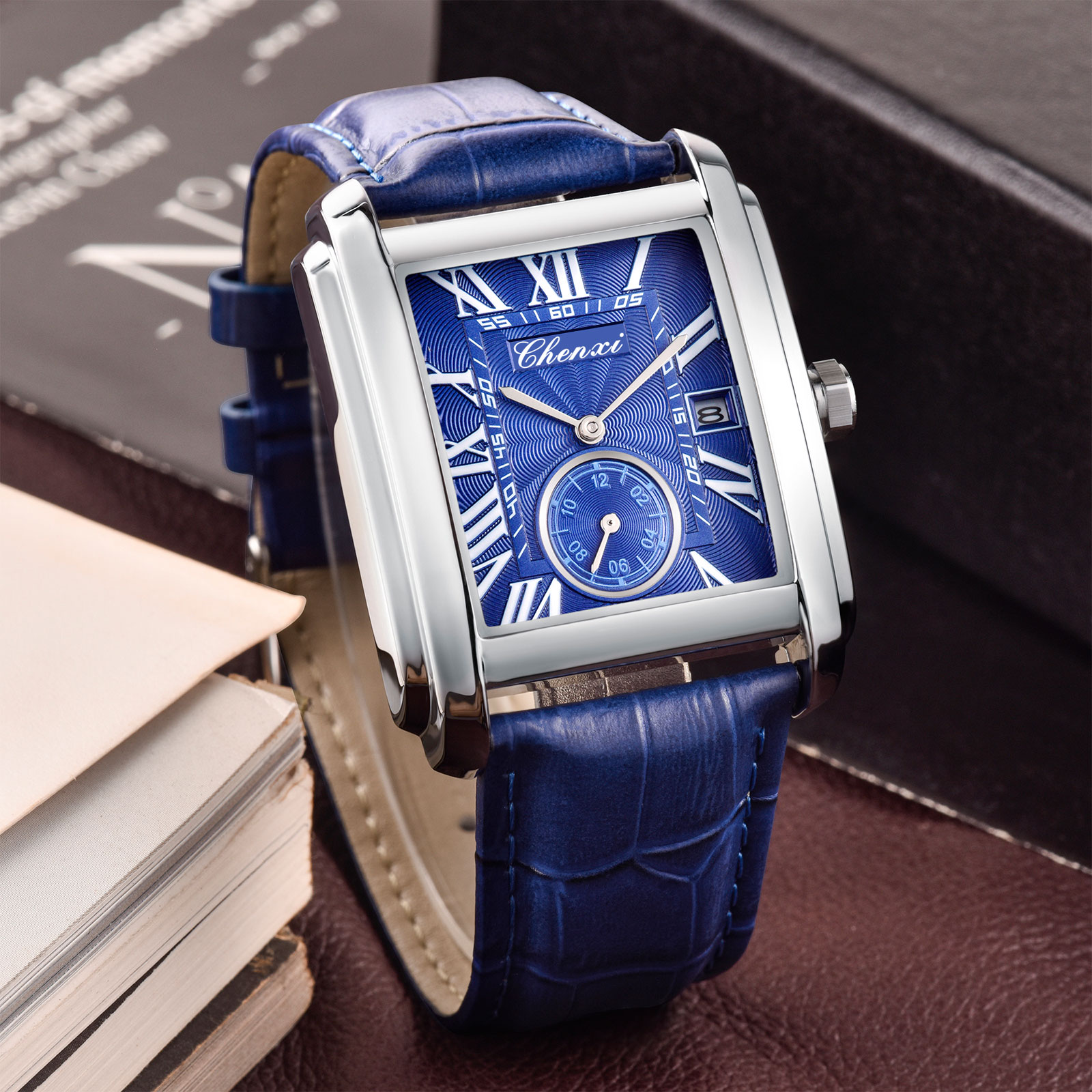 Chenxi 8216 New Fashion Boy Cl - Leather Watch Band Men incelemesi ve fiyatı
