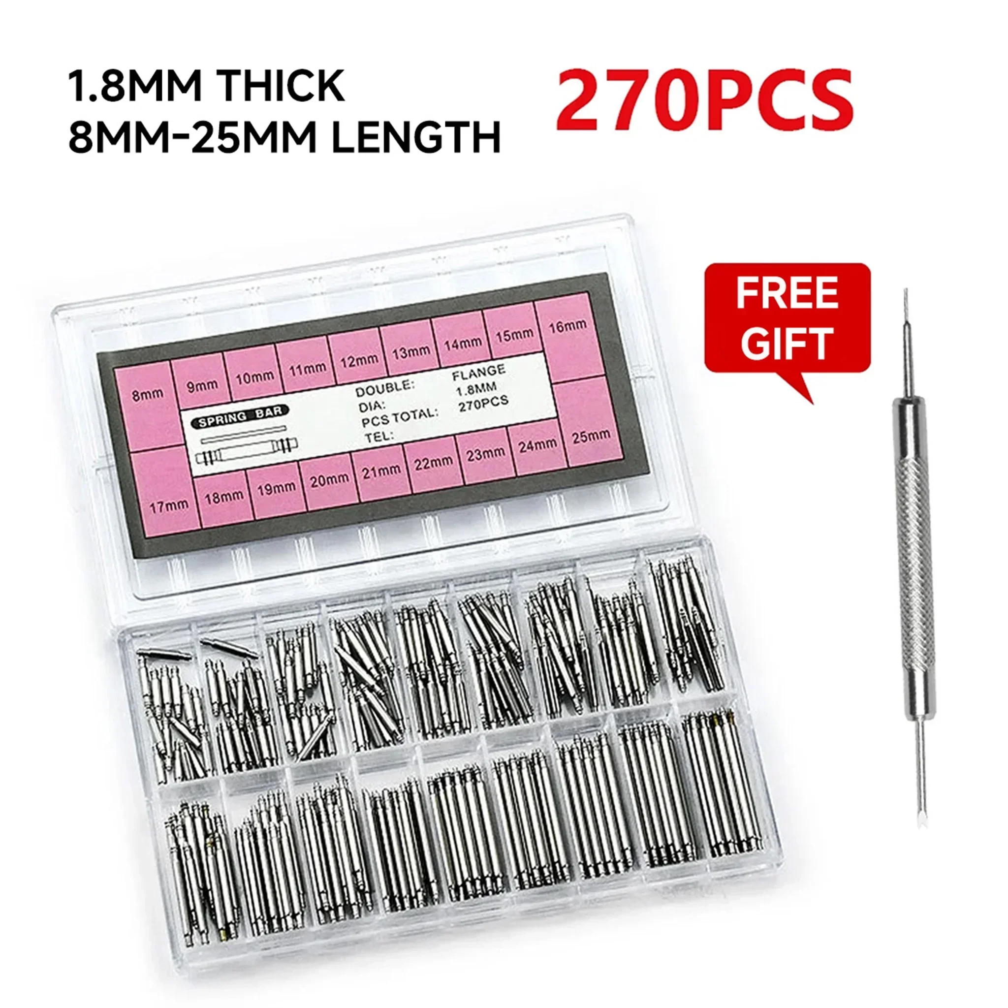 270pcs/set Strainless Steel Sp - Spring Bar Tool Set incelemesi ve fiyatı