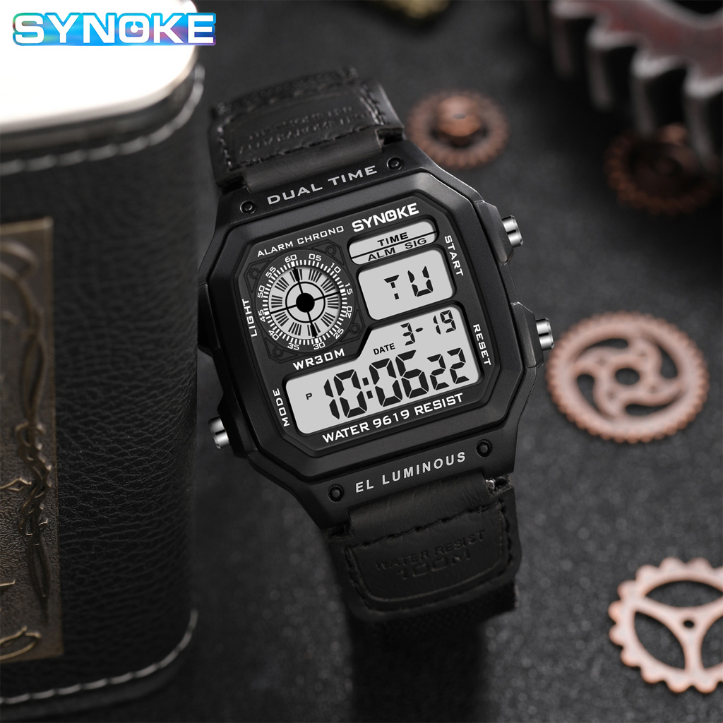 Synoke Outdoor Military Digita - Canvas Strap Watch incelemesi ve fiyatı