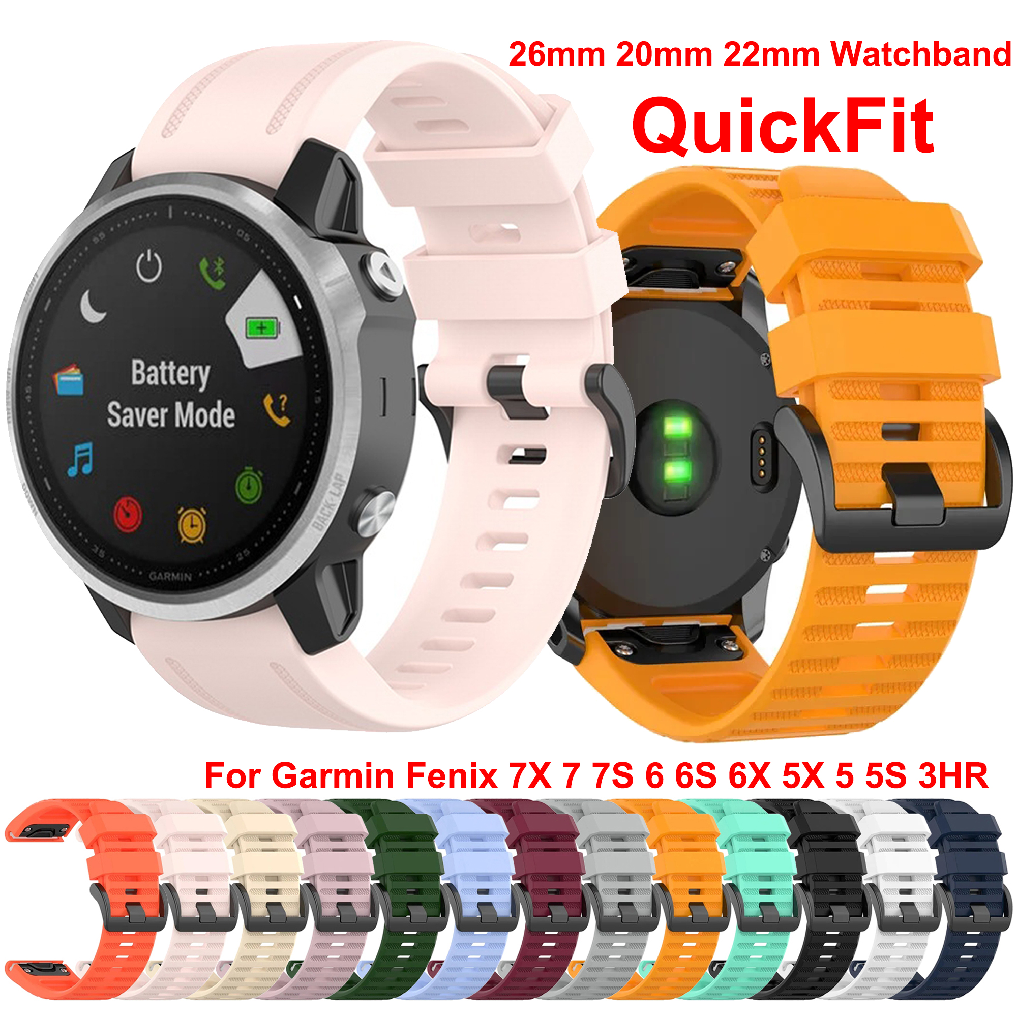 Watch Bands For Garmin Fenix 8 - Silicone Watch Band 22Mm incelemesi ve fiyatı