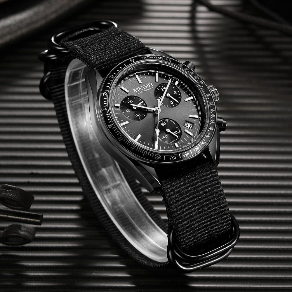 MEGIR New Luxury Men's Watches - Canvas Strap Watch incelemesi ve fiyatı