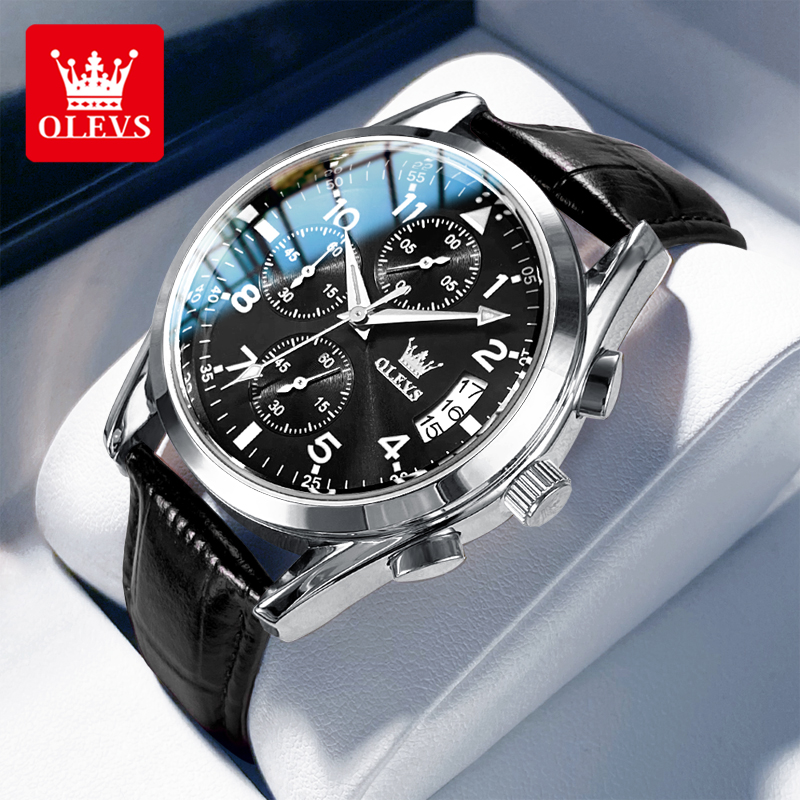 OLEVS Quartz Watch for Men Ori - Leather Watch Band Men incelemesi ve fiyatı