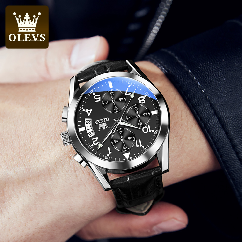 OLEVS Quartz Watch for Men Ori - Leather Watch Band Men incelemesi ve fiyatı