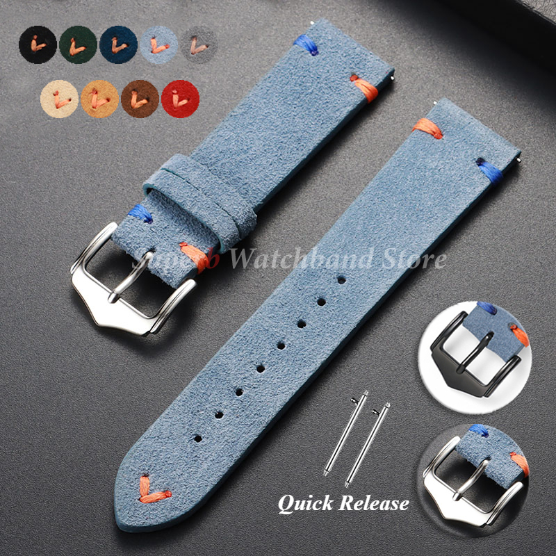 Suede Leather Watch Strap 18mm - Suede Strap Watch incelemesi ve fiyatı
