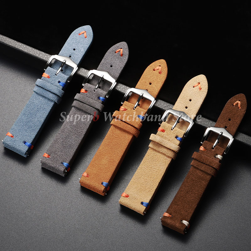 Suede Leather Watch Strap 18mm - Suede Strap Watch incelemesi ve fiyatı