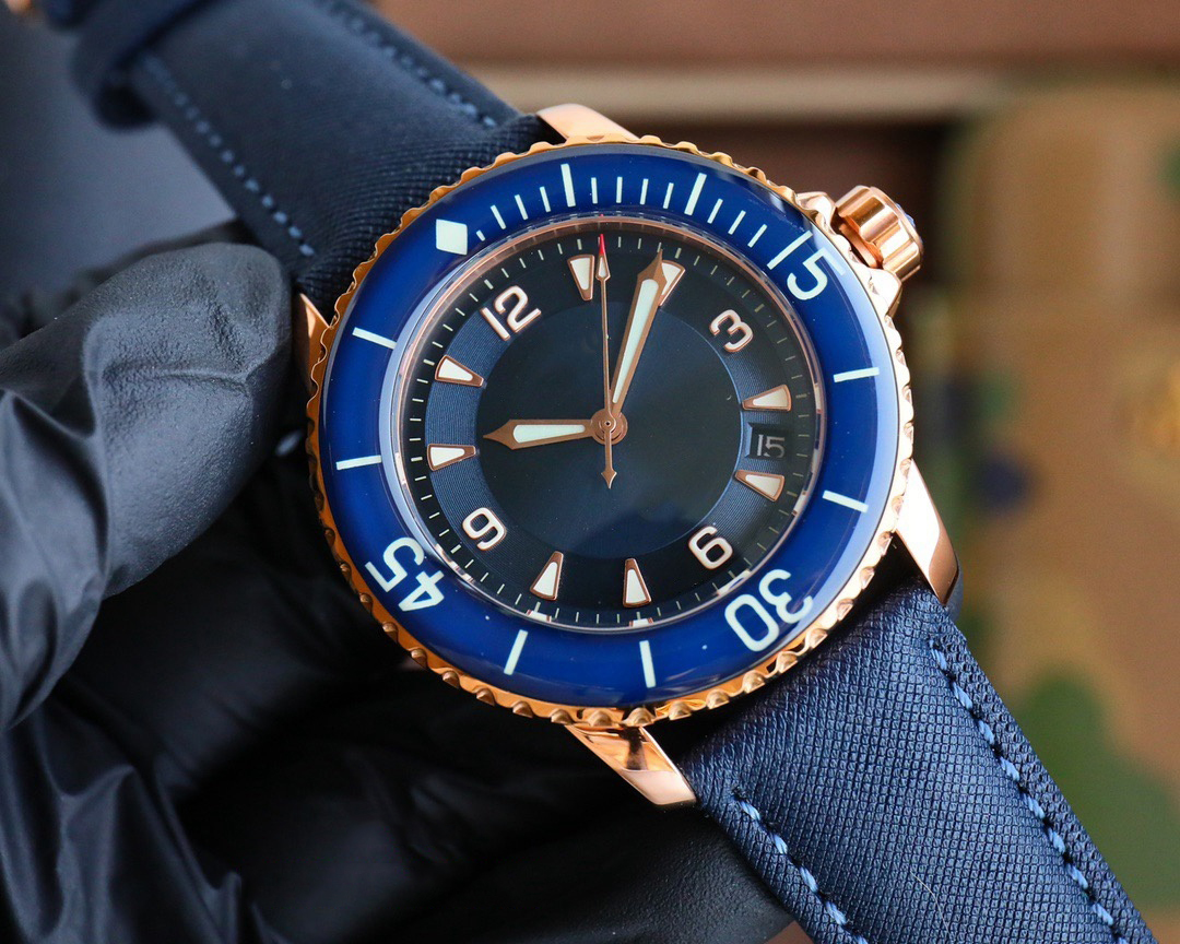 Customized watch, 42mm, sapphi - Canvas Strap Watch incelemesi ve fiyatı