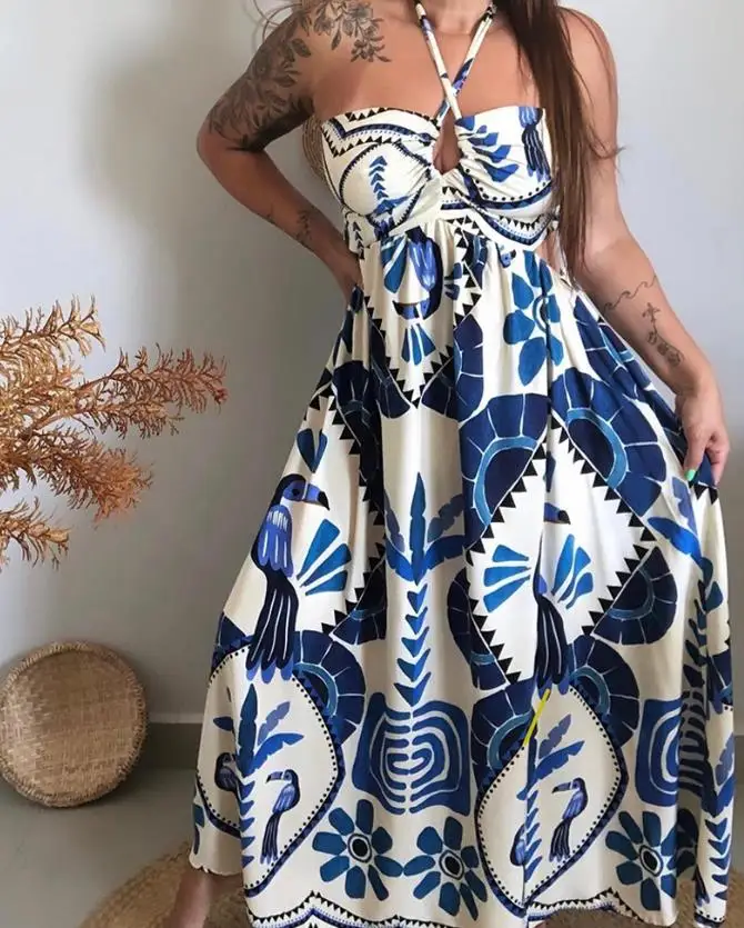 Summer Dress Woman  Vintage Tr - Tropic Strap Vintage incelemesi ve fiyatı