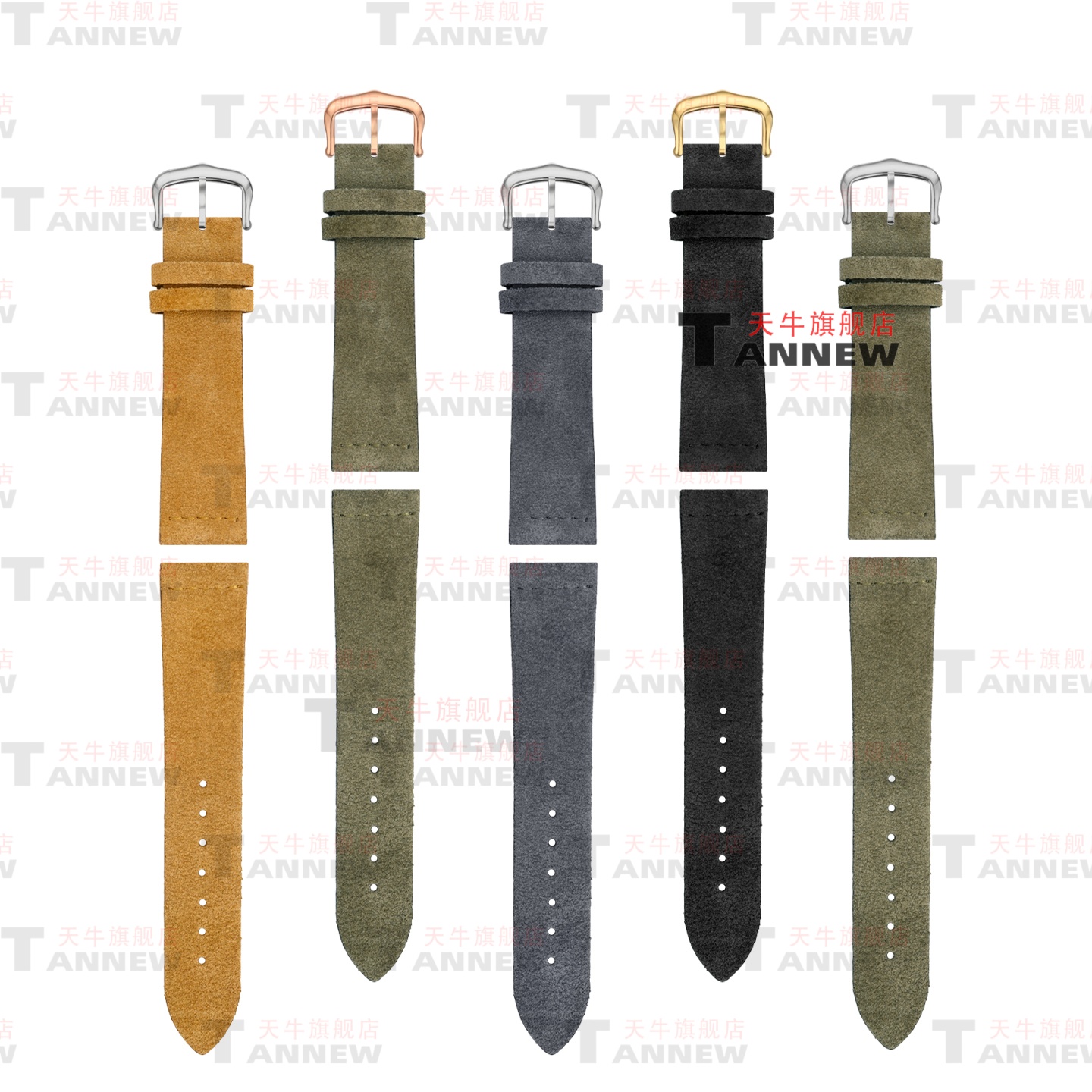 For Cartier Tank, Santos-Dumon - Suede Strap Watch incelemesi ve fiyatı