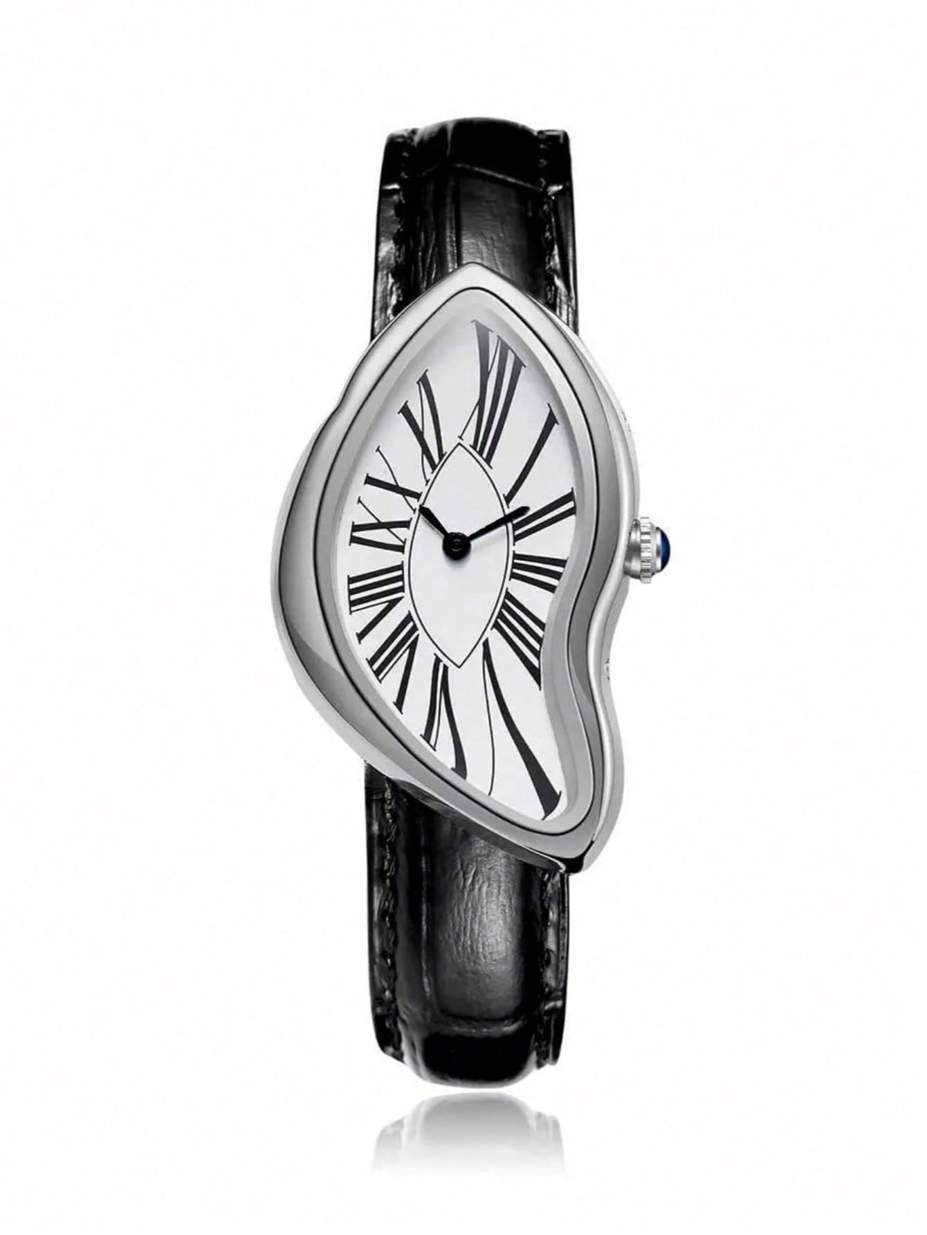 Creative Melt Luxury Watch for - Leather Watch Band Men incelemesi ve fiyatı