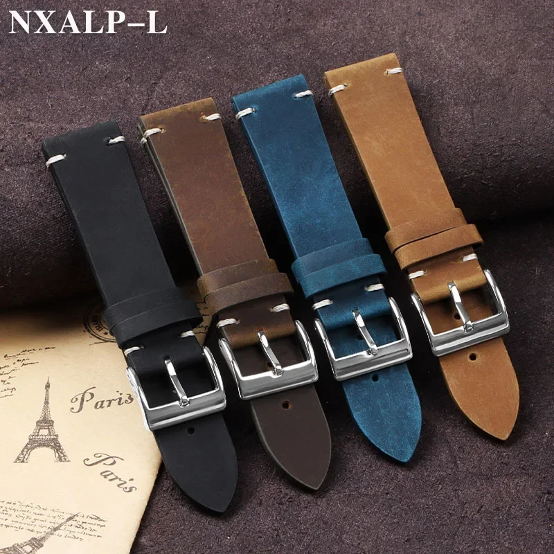 Vintage Oil Wax Leather Watch  - Nato Strap Nylon incelemesi ve fiyatı
