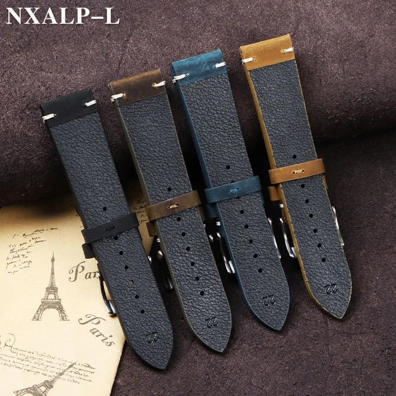 Vintage Oil Wax Leather Watch  - Nato Strap Nylon incelemesi ve fiyatı