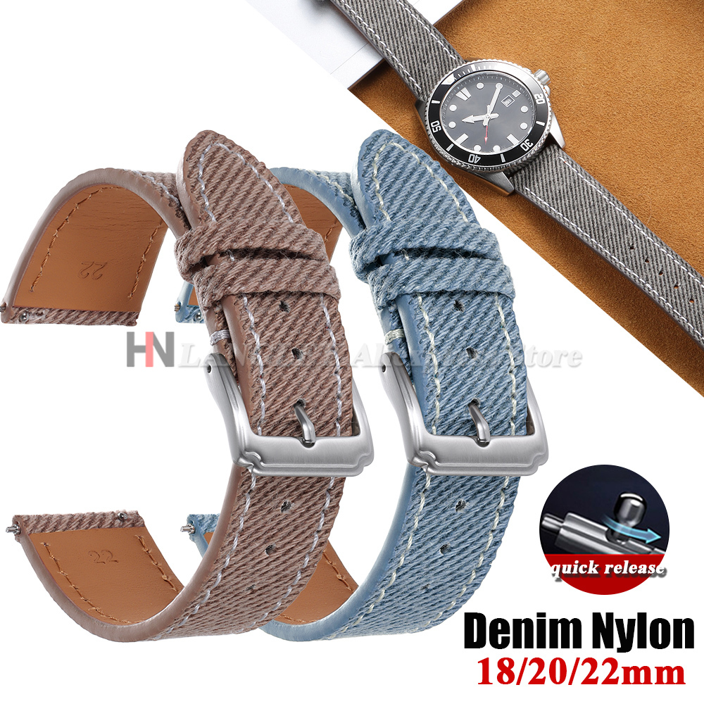 Denim Nylon Watch Strap Canvas - Canvas Strap Watch incelemesi ve fiyatı
