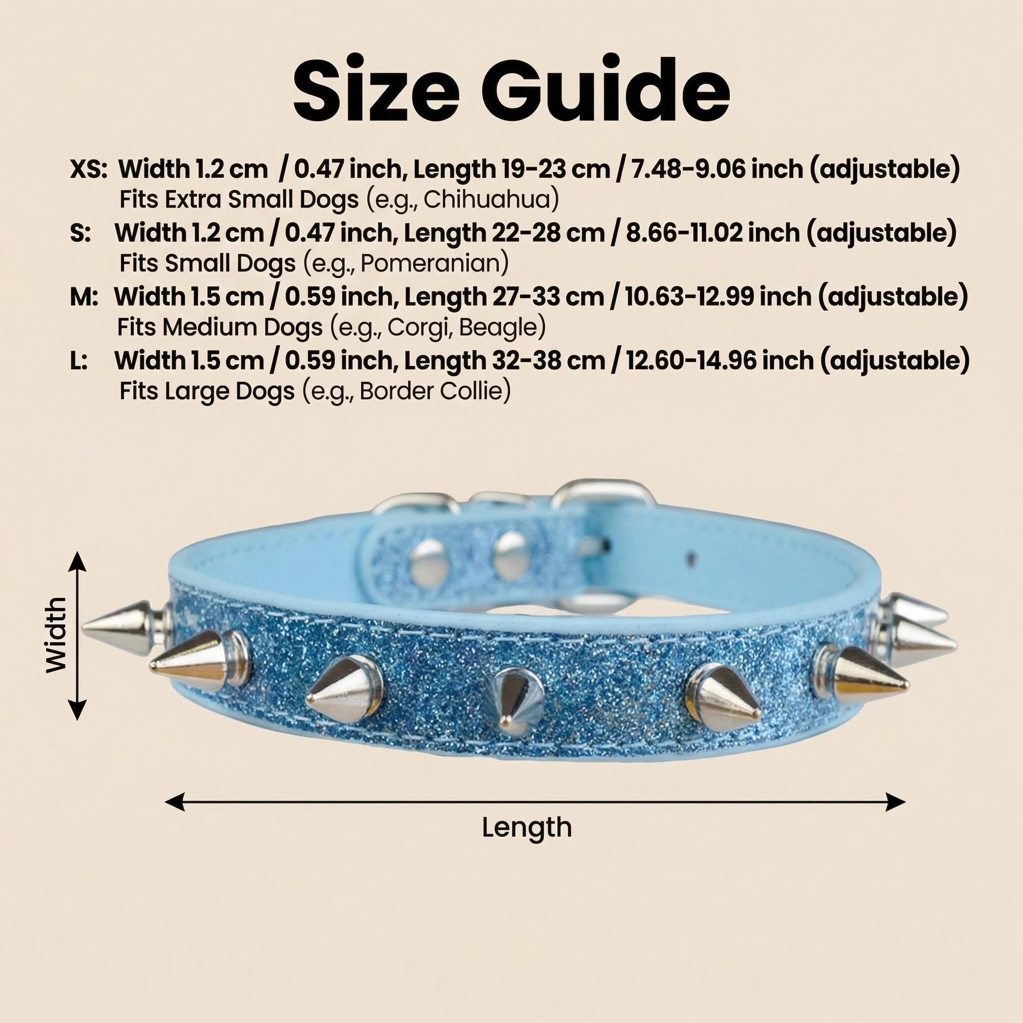 Punk Style Rivet Pet Collar Le - Leather Strap Quick Release incelemesi ve fiyatı