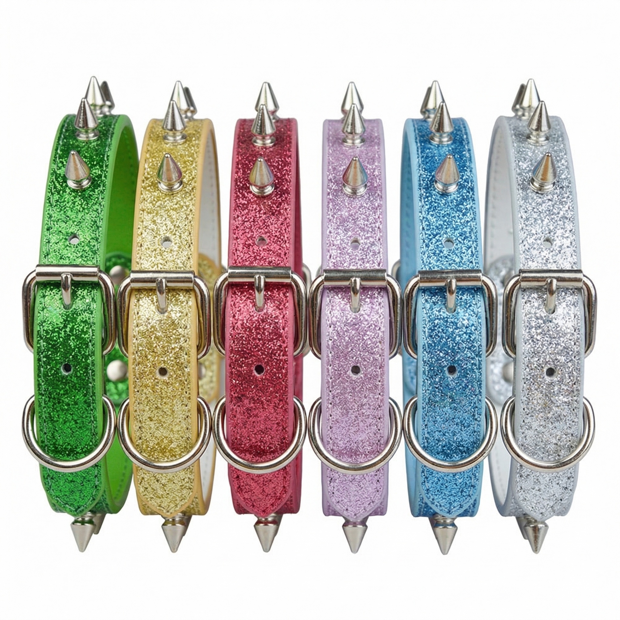 Punk Style Rivet Pet Collar Le - Leather Strap Quick Release incelemesi ve fiyatı