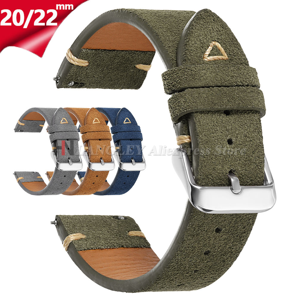 Suede Watch Strap 20mm 22mm Un - Suede Strap Watch incelemesi ve fiyatı