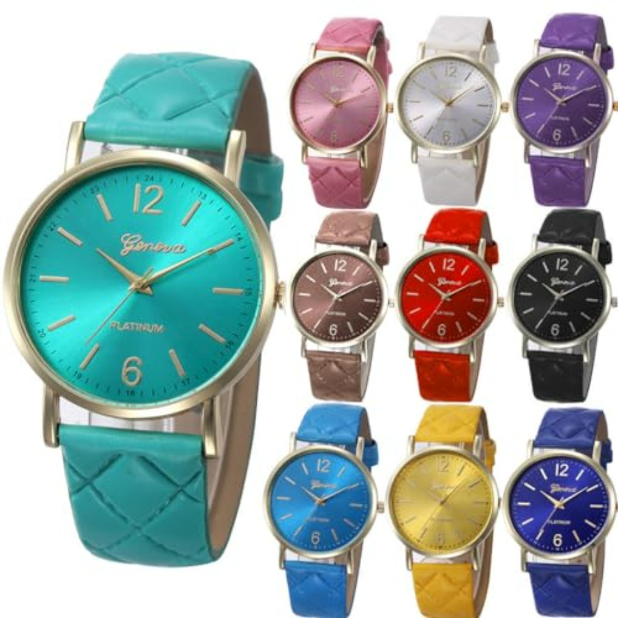 10 Pack Women Men Unisex Plati - Leather Watch Band Men incelemesi ve fiyatı