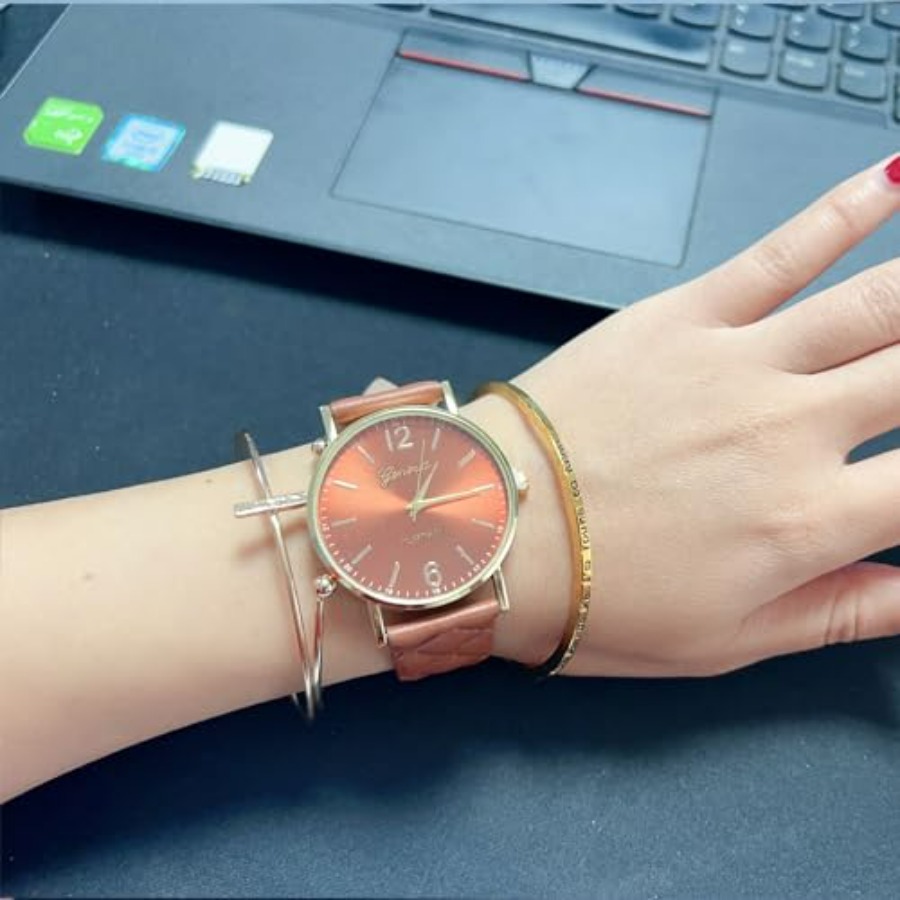 10 Pack Women Men Unisex Plati - Leather Watch Band Men incelemesi ve fiyatı