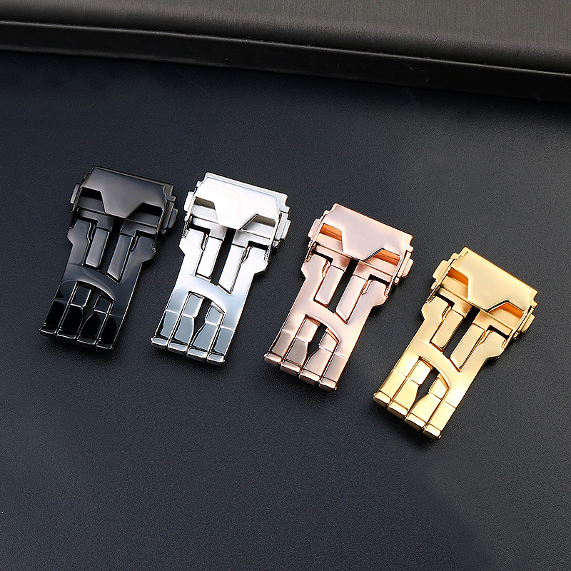 18 22mm Solid Stainless Steel  - Leather Watch Band Men incelemesi ve fiyatı