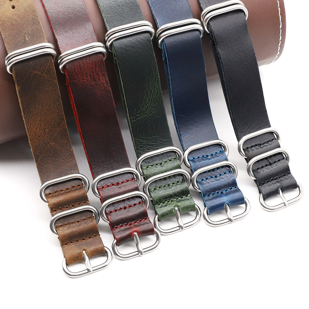 Genuine Leather Watch Band 18m - Nato Strap Nylon incelemesi ve fiyatı