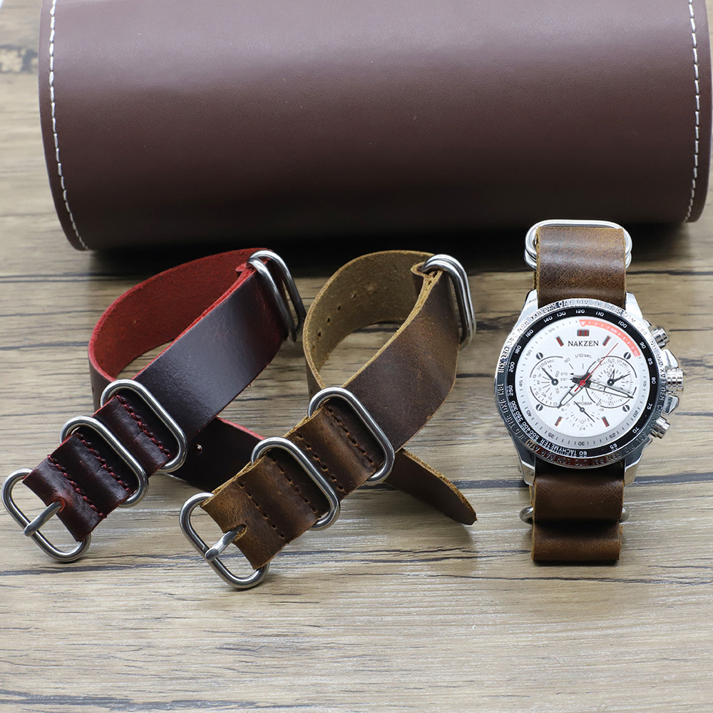Genuine Leather Watch Band 18m - Nato Strap Nylon incelemesi ve fiyatı