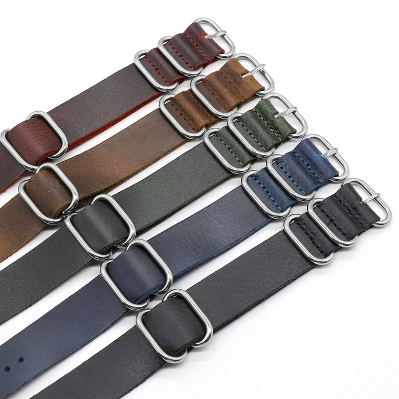 Vintage Genuine Leather Watch  - Nato Strap Nylon incelemesi ve fiyatı