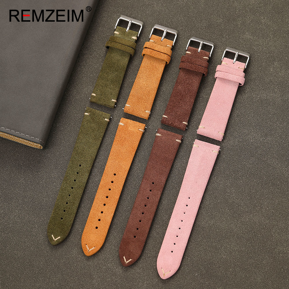 Unisex Suede Leather Watch Bel - Suede Strap Watch incelemesi ve fiyatı