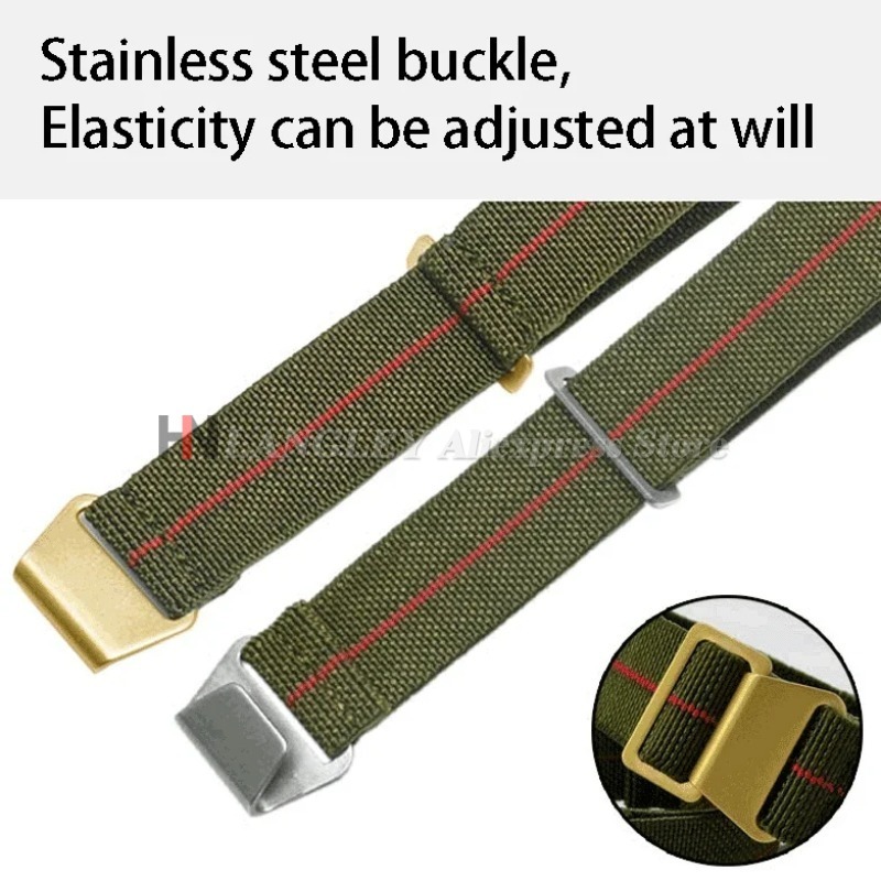 Elastic Nylon Watch Band for S - Parachute Strap Elastic incelemesi ve fiyatı