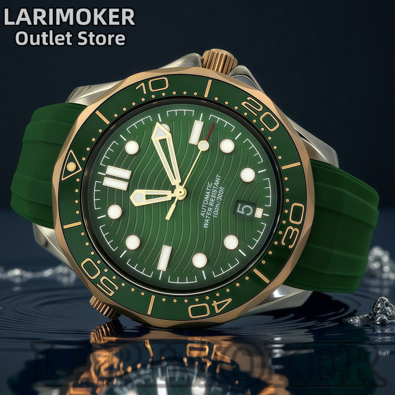 LARIMOKER 41mm Men's Luxury Au - Rubber Strap Diver incelemesi ve fiyatı