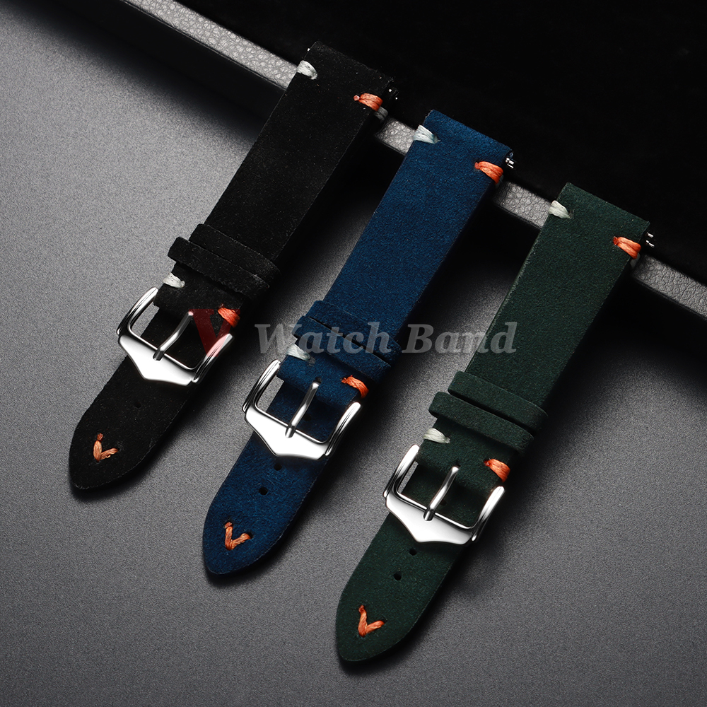 18mm 20mm 22mm Vintage Suede L - Suede Strap Watch incelemesi ve fiyatı