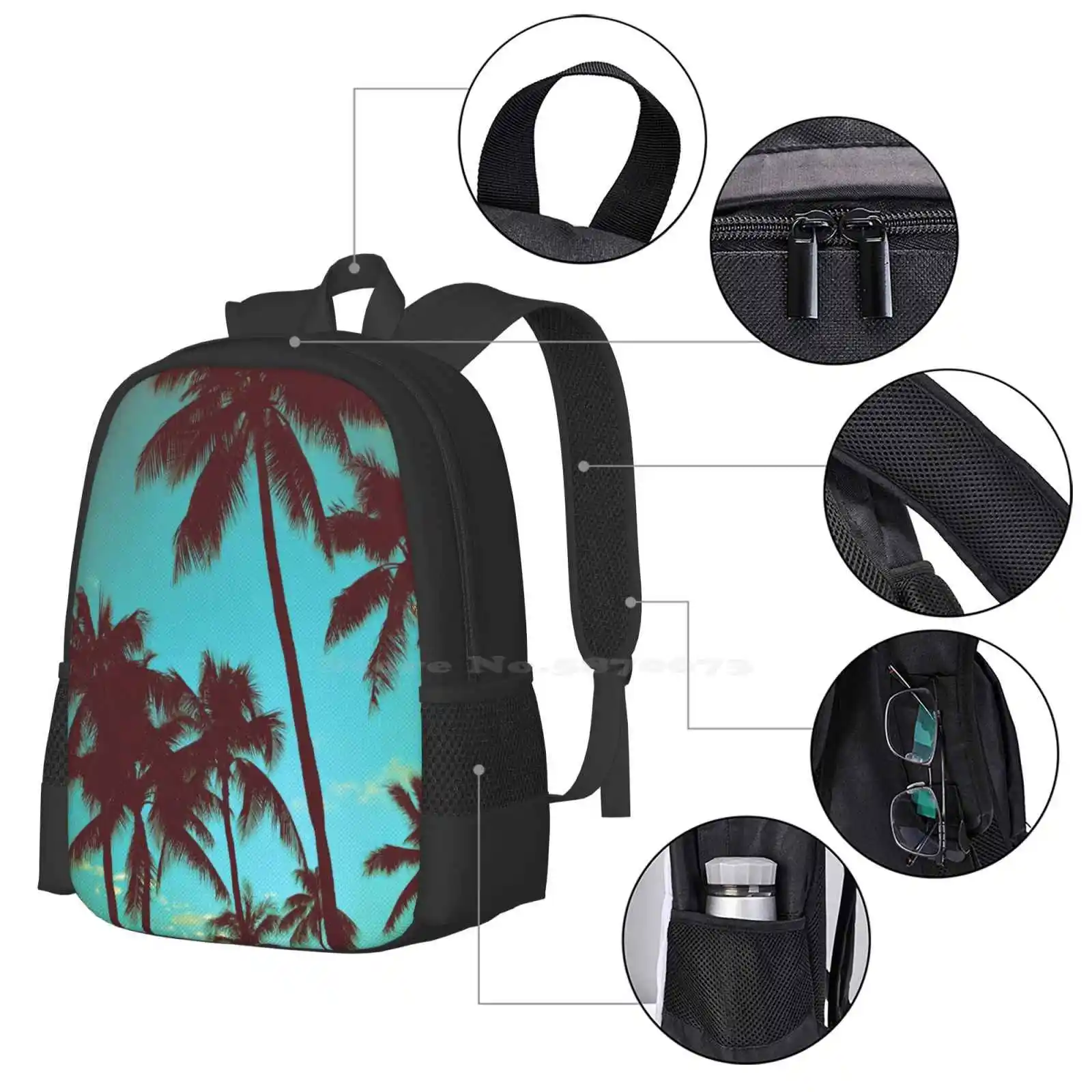 Vintage Tropical Palms Pattern - Tropic Strap Vintage incelemesi ve fiyatı