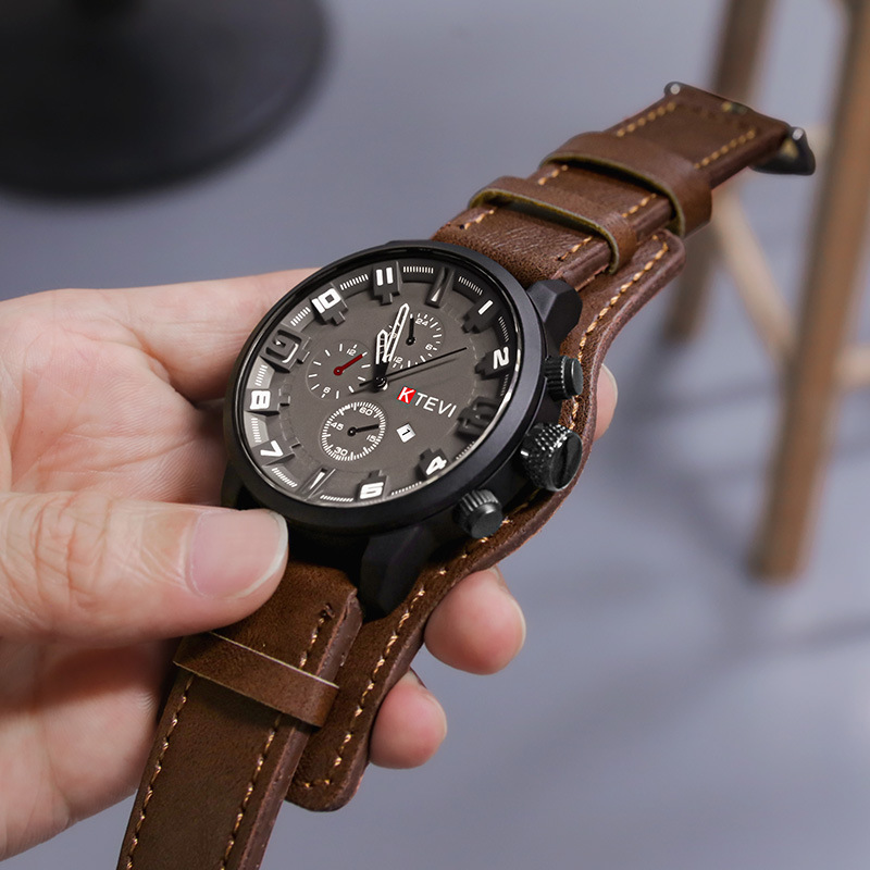 Fashion Arabic Dial Men Quartz - Leather Watch Band Men incelemesi ve fiyatı