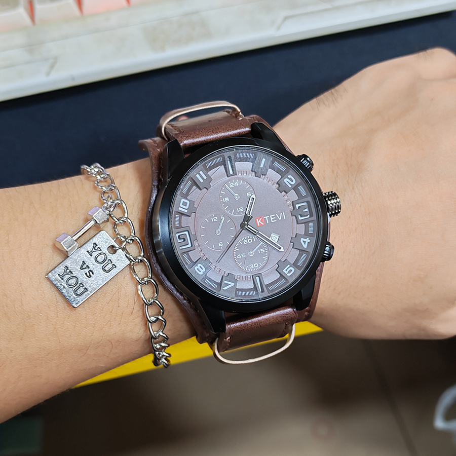 Fashion Arabic Dial Men Quartz - Leather Watch Band Men incelemesi ve fiyatı