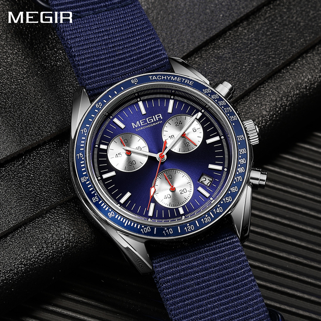 MEGIR Chronograph Canvas Strap - Canvas Strap Watch incelemesi ve fiyatı