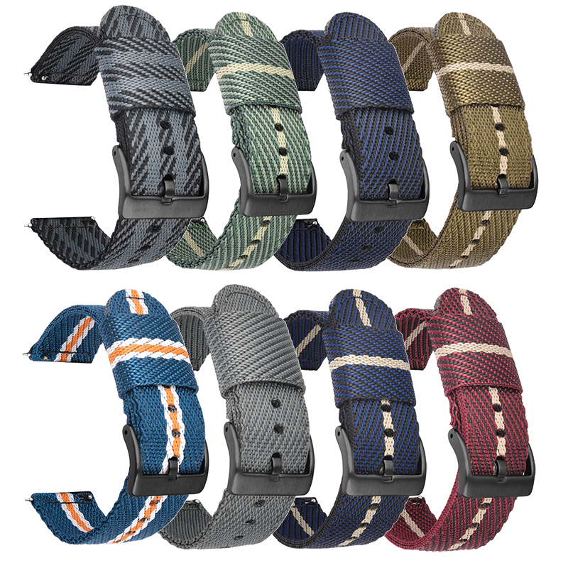 Woven Nylon Strap 18mm 20mm 22 - Nato Strap Nylon incelemesi ve fiyatı