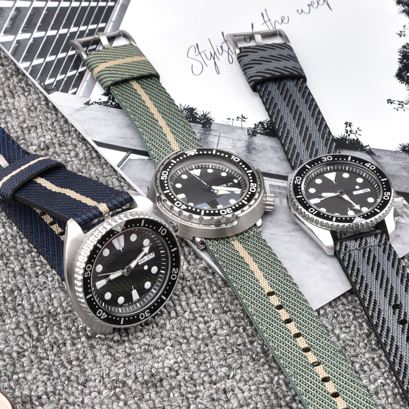Woven Nylon Strap 18mm 20mm 22 - Nato Strap Nylon incelemesi ve fiyatı