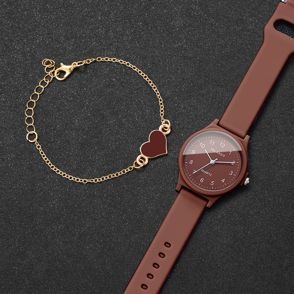 2PCS Fashion Arabic Dial Women - Silicone Band Women incelemesi ve fiyatı