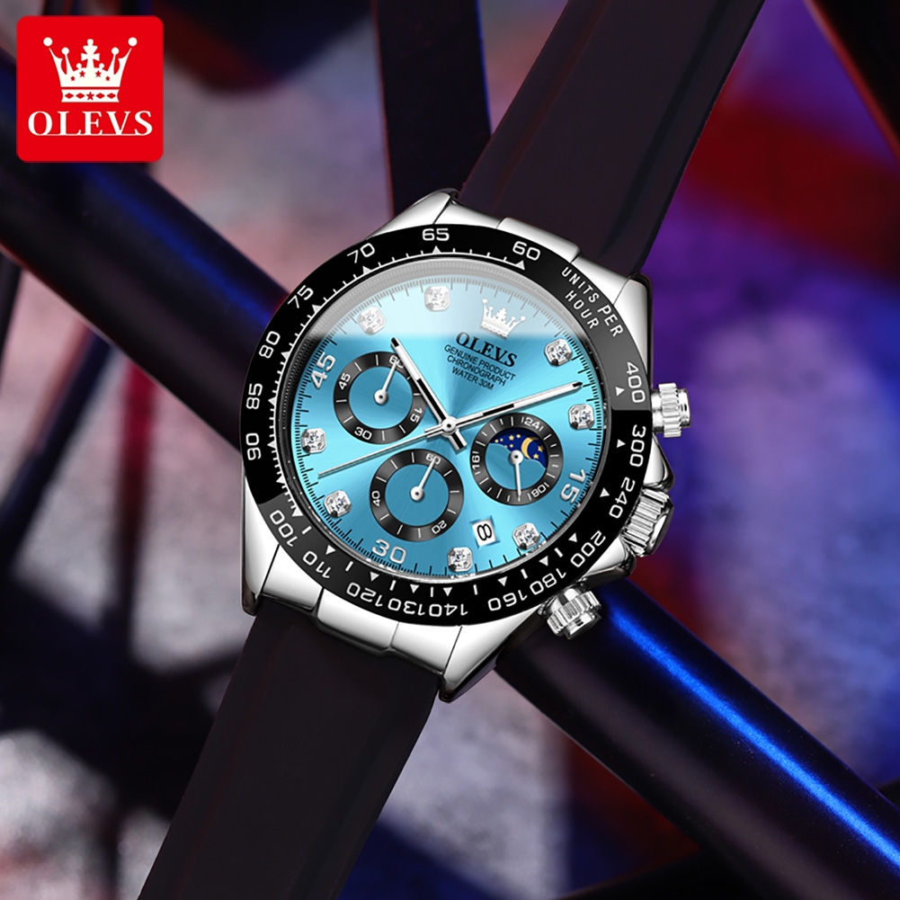 OLEVS 2875 Men's Watch Origina - Leather Watch Band Men incelemesi ve fiyatı