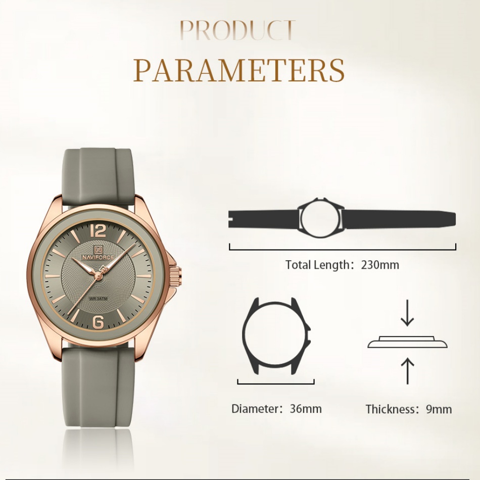 New Style NAVIFORCE Women's Wa - Silicone Band Women incelemesi ve fiyatı