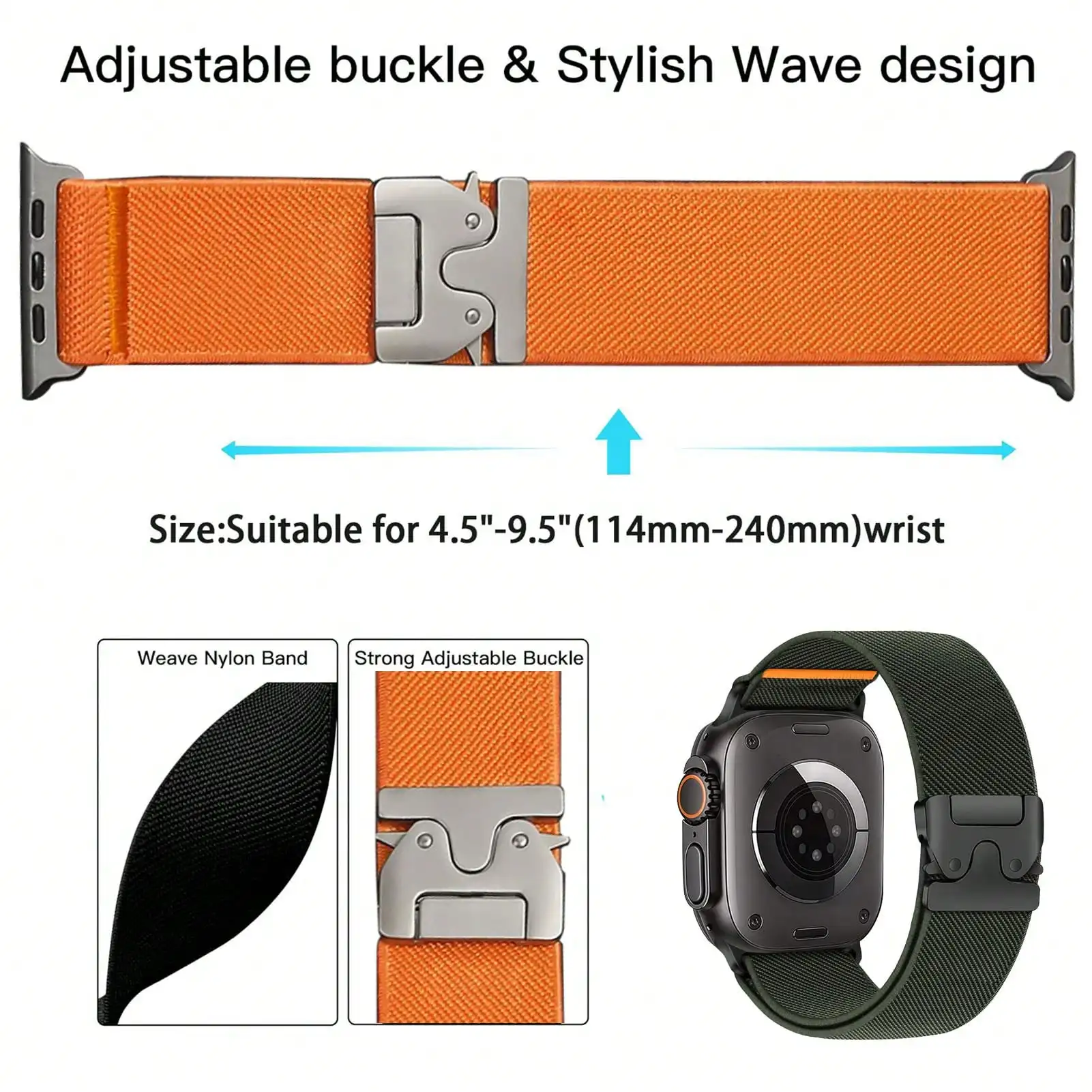 Elastic Sport Bands Compatible - Parachute Strap Elastic incelemesi ve fiyatı