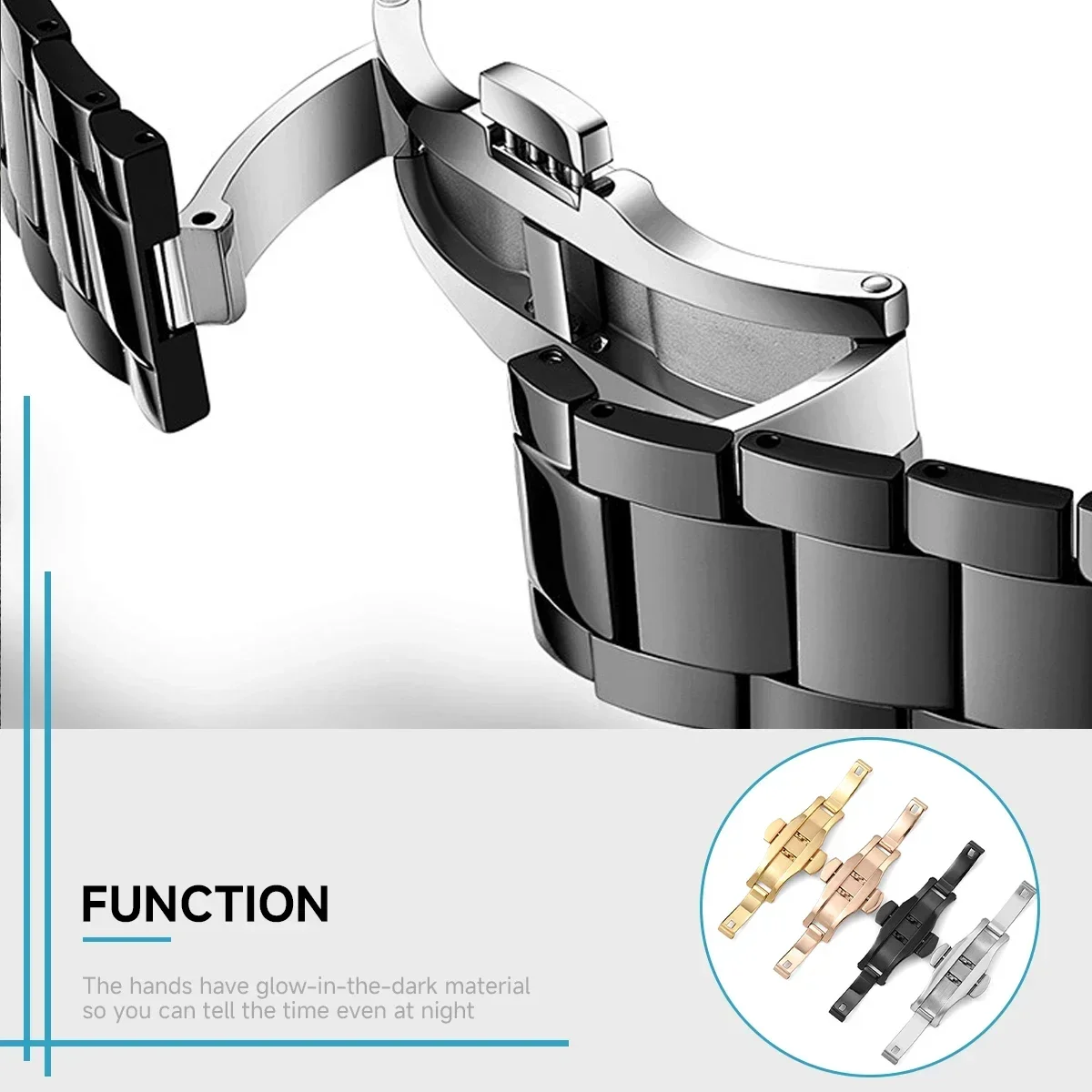 Stainless Steel Butterfly Depl - Butterfly Clasp Deployant incelemesi ve fiyatı