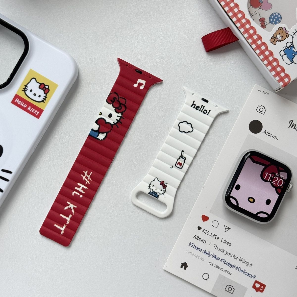 Anime Sanrio Hello Kitty Kurom - Silicone Band Women incelemesi ve fiyatı
