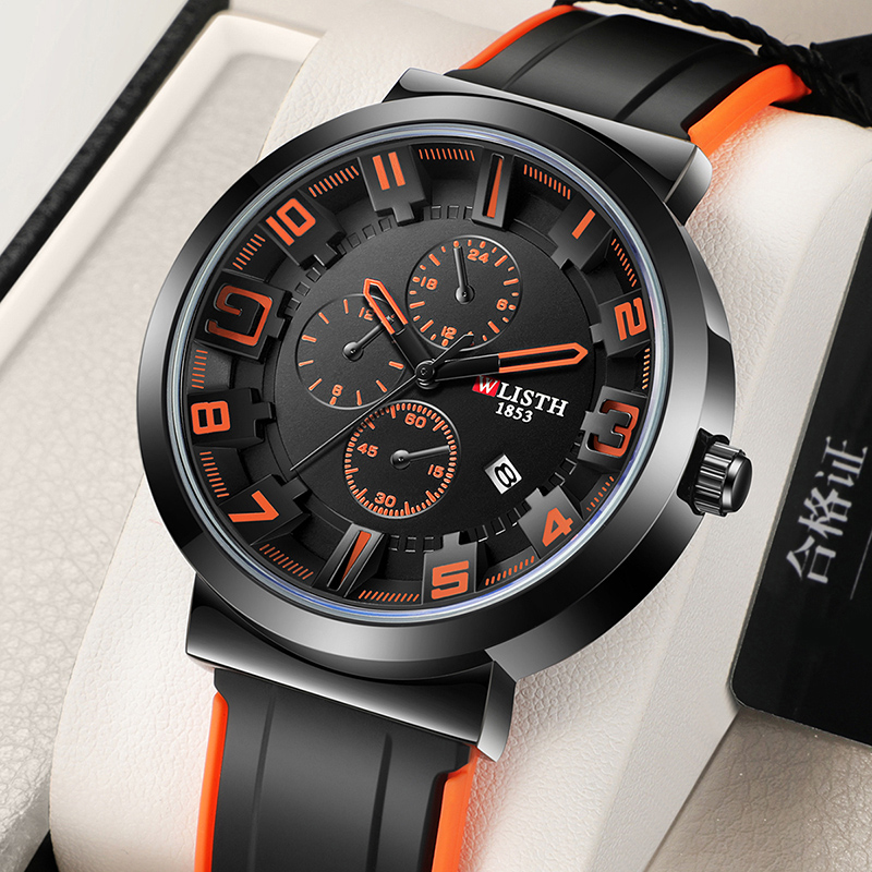 WLISTH Retro Men's Watches Spo - Leather Watch Band Men incelemesi ve fiyatı