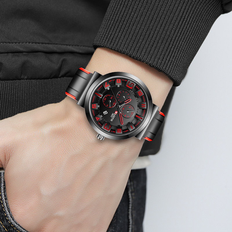 WLISTH Retro Men's Watches Spo - Leather Watch Band Men incelemesi ve fiyatı