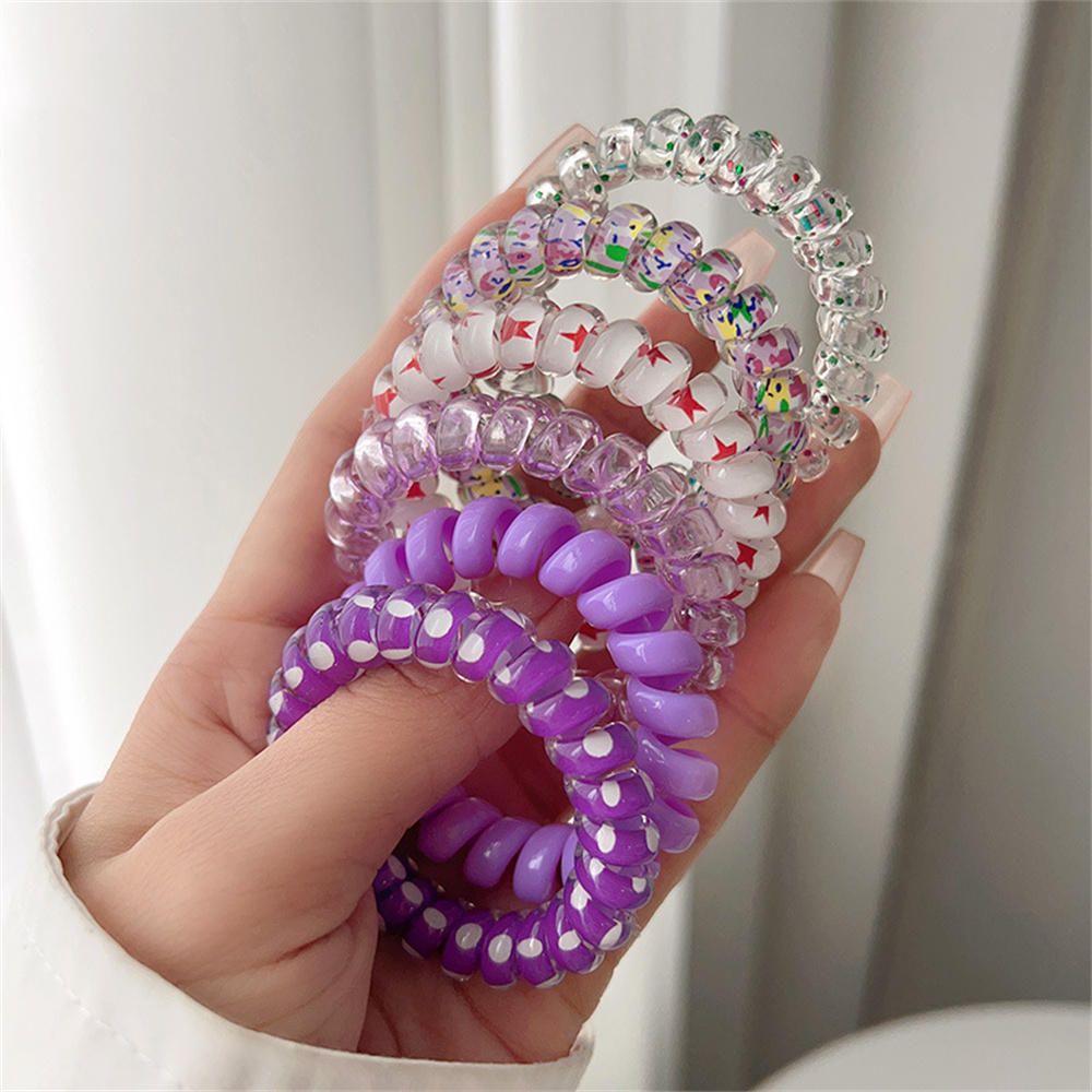 6pcs Sweet Cute Colorful Spira - Silicone Band Women incelemesi ve fiyatı